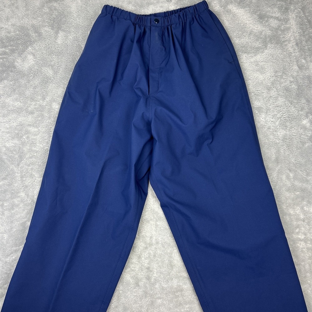 Vtg Forresters Outerwear Gore-Tex Waterproof Pants‎ Mens Large Ankle Zip Blue